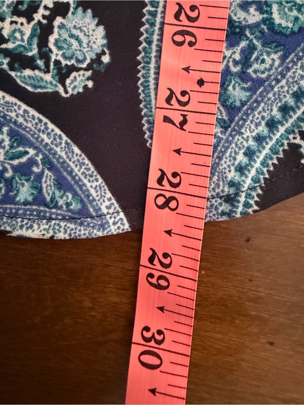 Croft & Barrow Black and Blue Paisley Long Sleeve Flowy Blouse Top XL - Picture 5 of 5